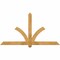 Ekena Millwork Redmond Rough Sawn Timber Gable Bracket, Western Red Cedar, 72"W x 39"H x 4"D x 4"F, 13/12 Pitch GBW072X39X0404RED00RWR - alternate 1